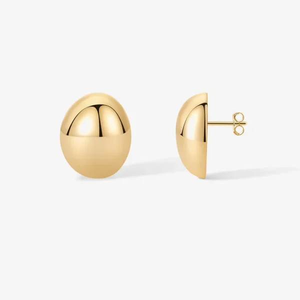 80s Button Stud Earrings