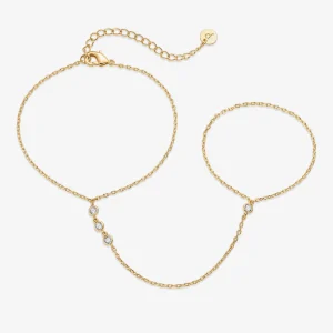 Siena Hand Chains - Clear, Pavoi
